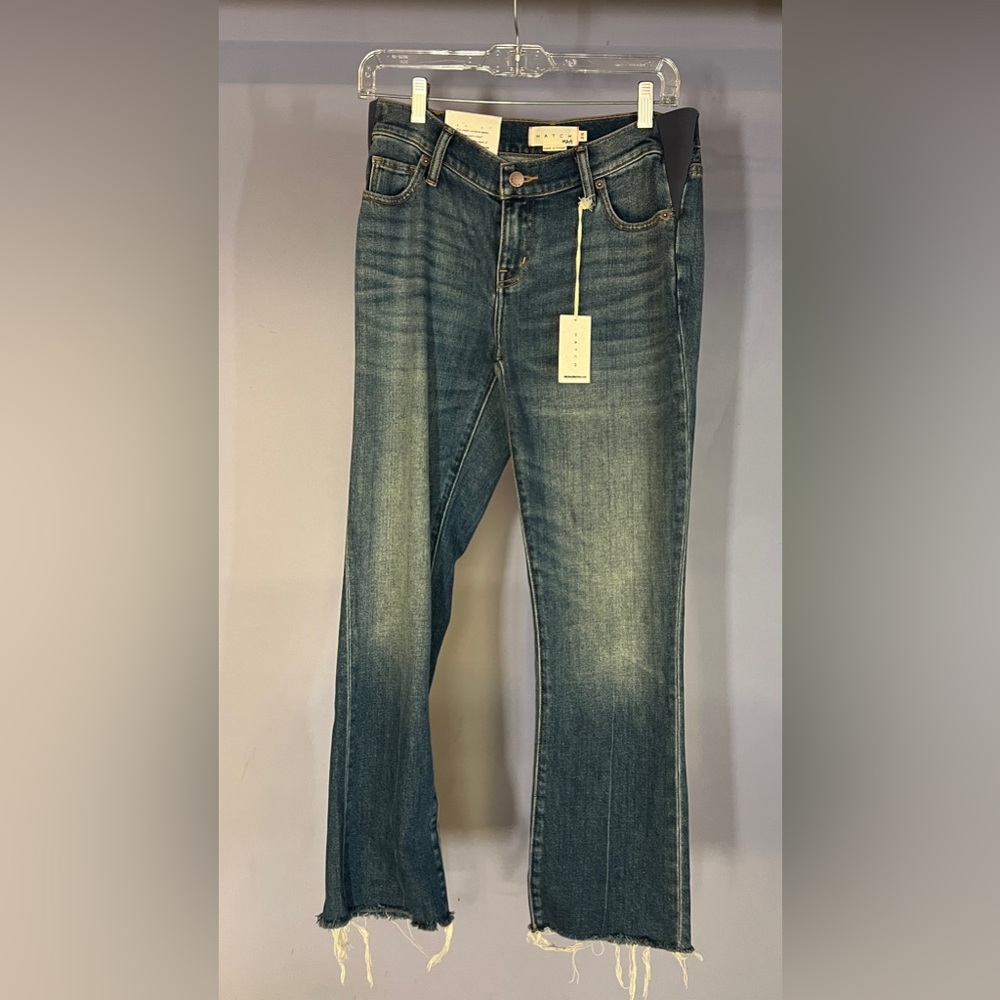Hatch ‘The Crop’ Maternity - Indigo Jeans - Petite/XS